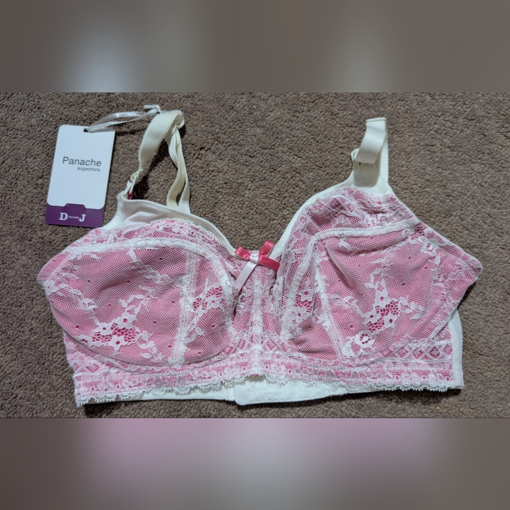 Panache Pink Lace Maternity Bra